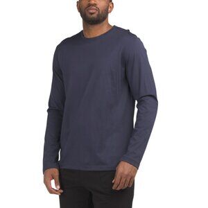 HANRO Black Iris All Day Long Sleeve Crew Neck Top
